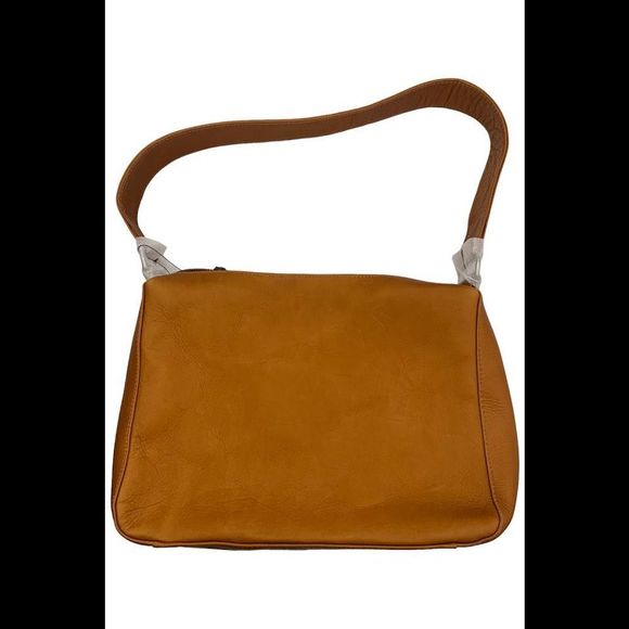 Le Donne Leather Top Zip Shoulder Bag Tan - Picture 1 of 2